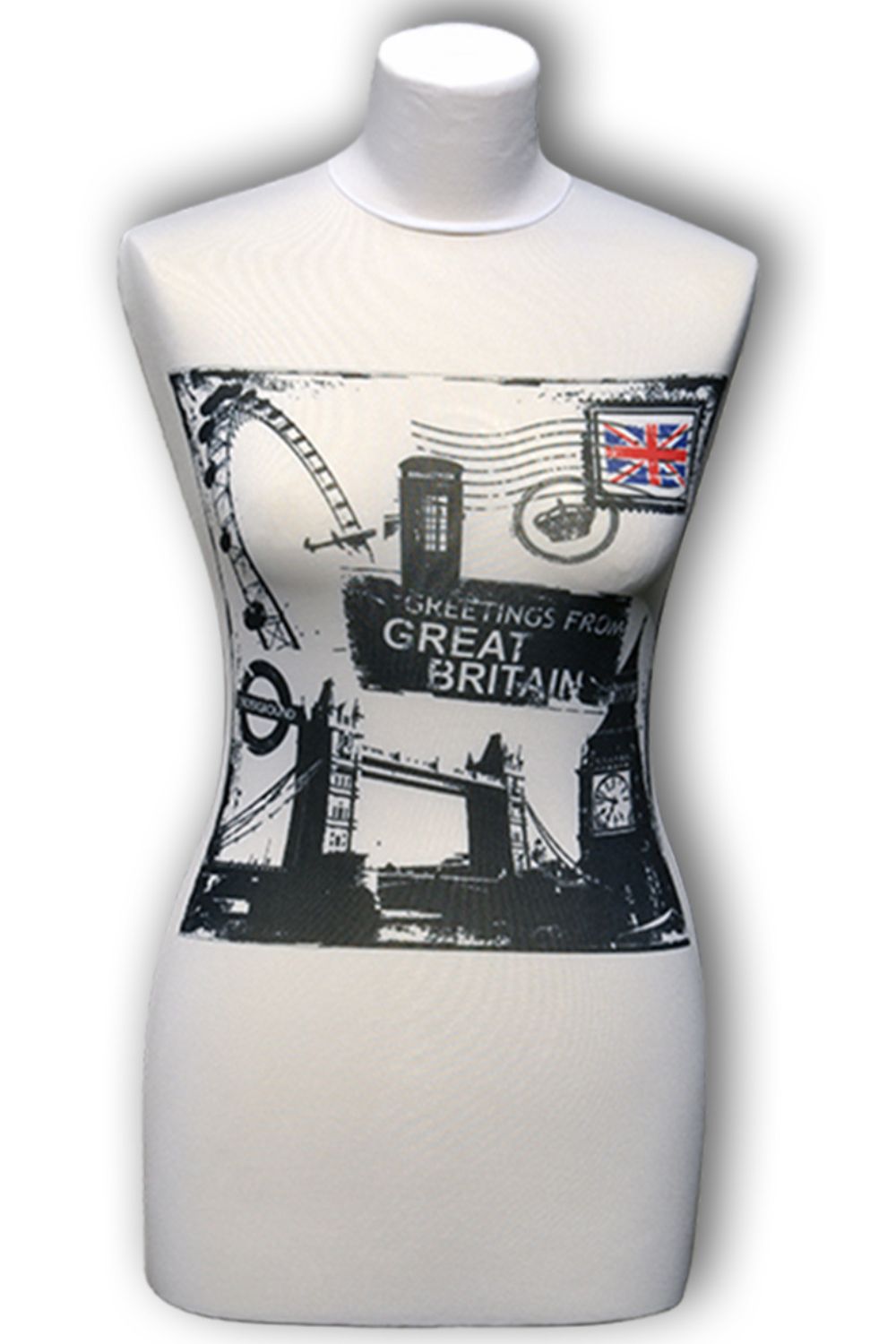 Ersatzüberzug, Wechselüberzug für eine Schneiderpuppe Schneiderbüste, Kleiderpuppe, Nähpuppe | Muster 90