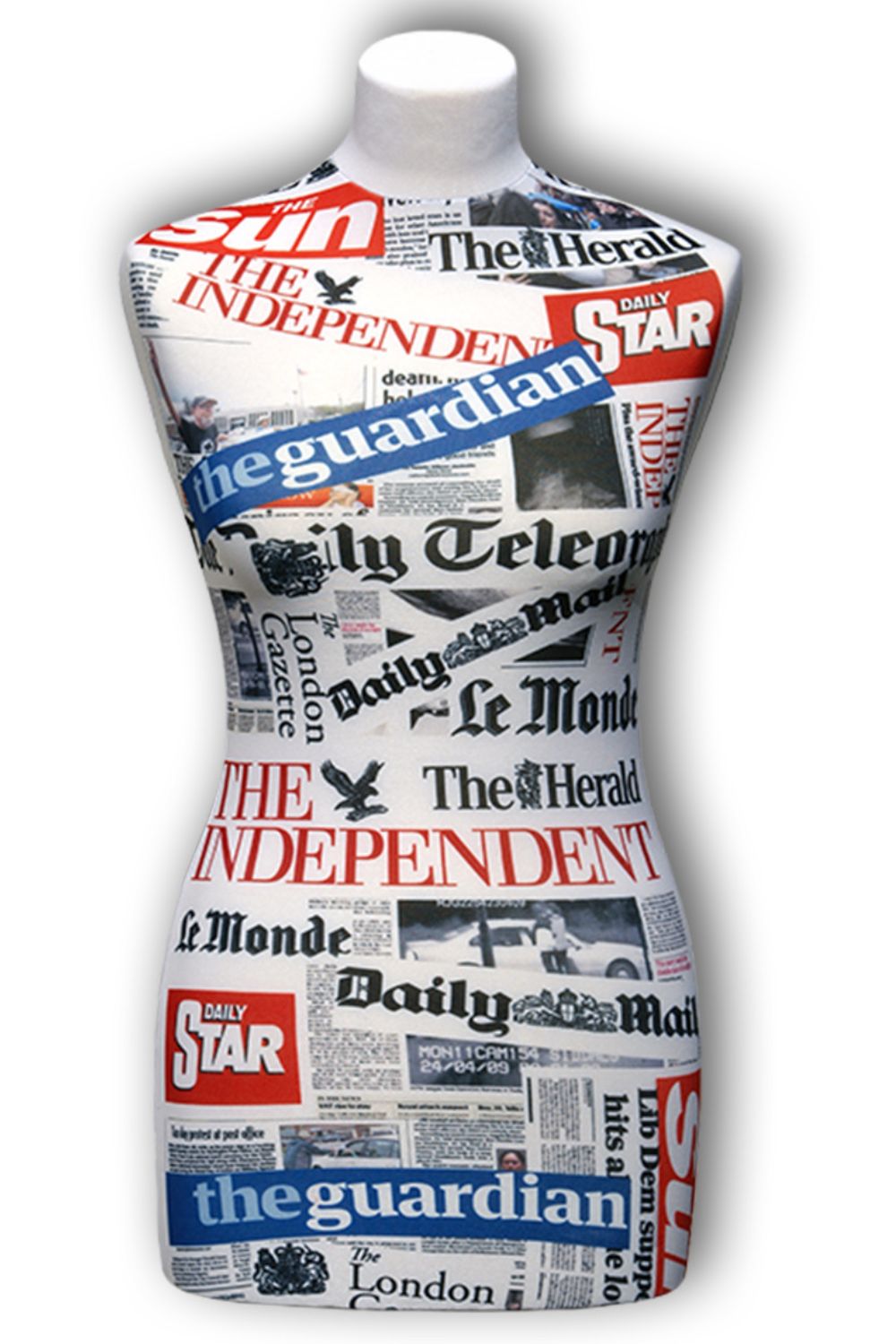 Ersatzüberzug, Wechselüberzug für eine Schneiderpuppe Schneiderbüste, Kleiderpuppe, Nähpuppe | Muster 40