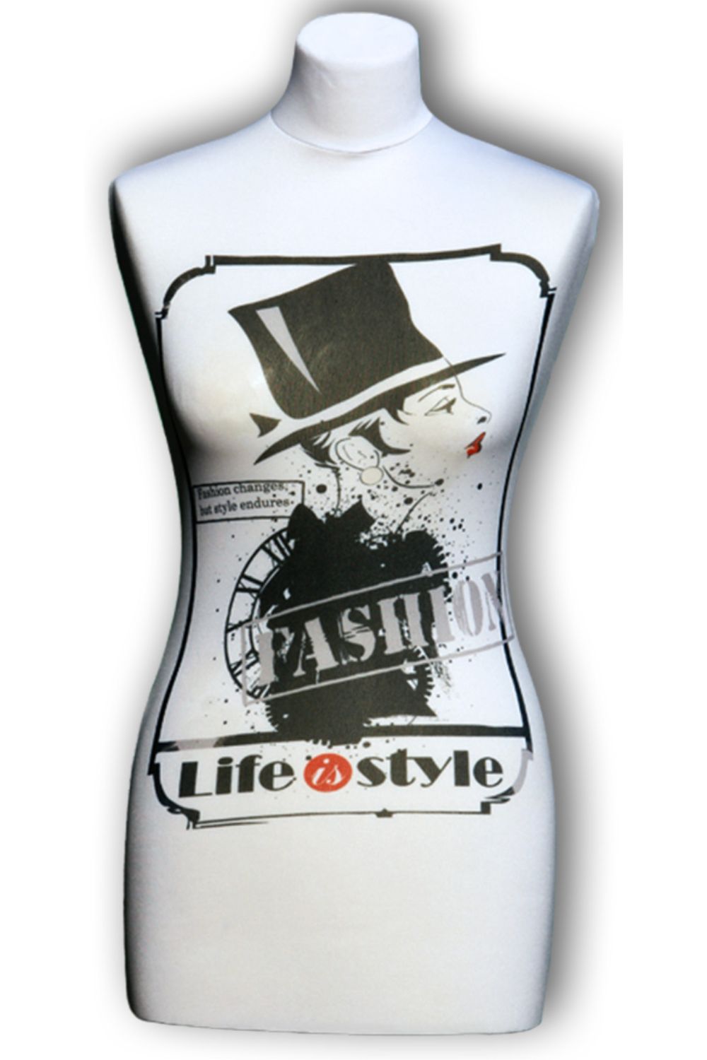 Ersatzüberzug, Wechselüberzug für eine Schneiderpuppe Schneiderbüste, Kleiderpuppe, Nähpuppe | Muster 47