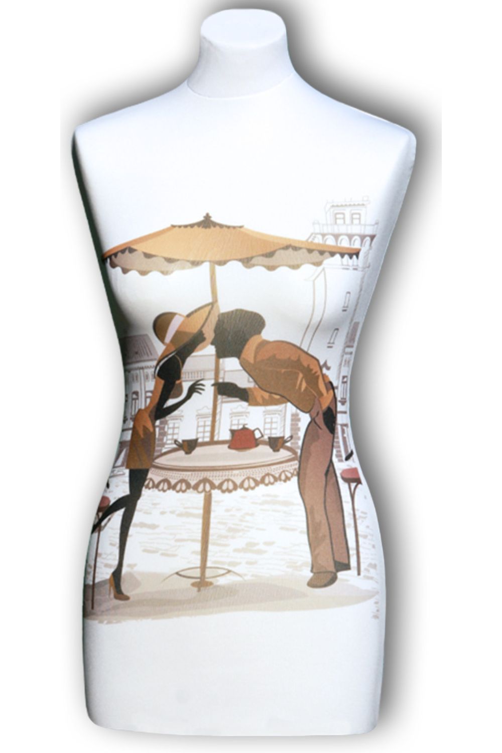 Ersatzüberzug, Wechselüberzug für eine Schneiderpuppe Schneiderbüste, Kleiderpuppe, Nähpuppe | Muster 48