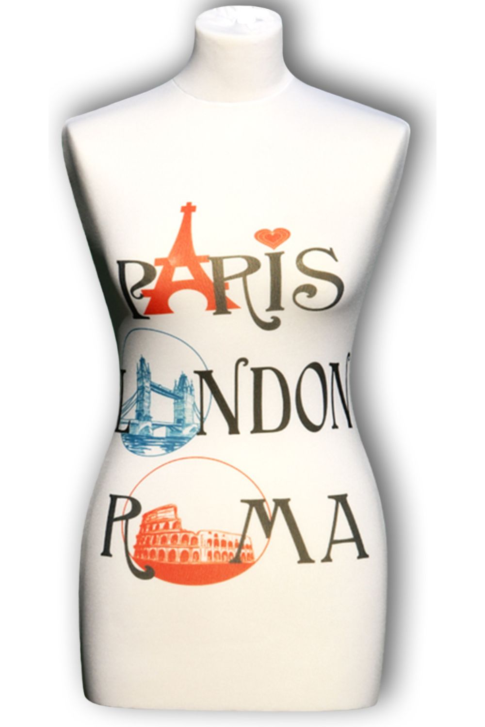 Ersatzüberzug, Wechselüberzug für eine Schneiderpuppe Schneiderbüste, Kleiderpuppe, Nähpuppe | Muster 51