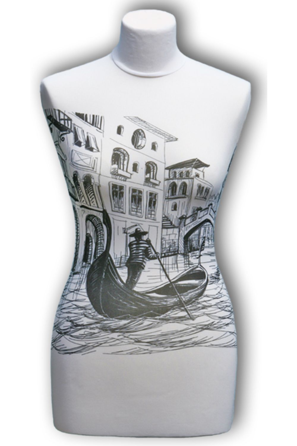 Ersatzüberzug, Wechselüberzug für eine Schneiderpuppe Schneiderbüste, Kleiderpuppe, Nähpuppe | Muster 55