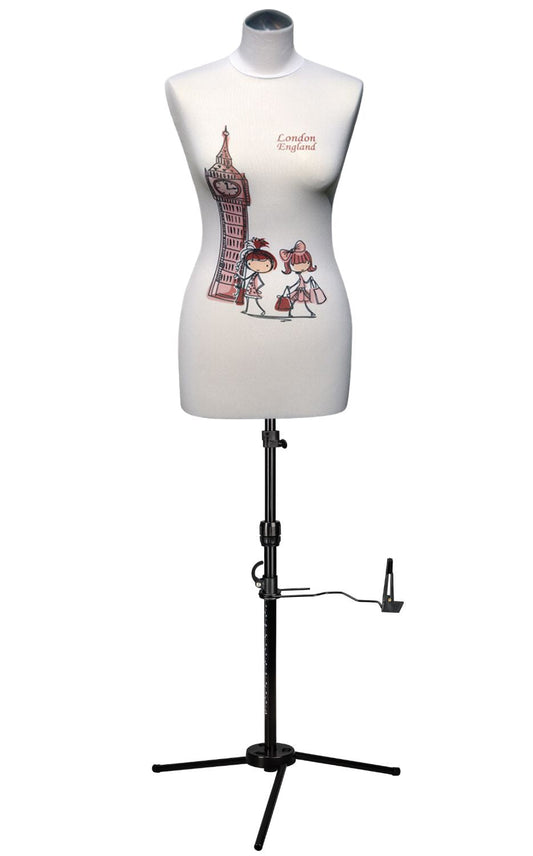 schneiderpuppe lena mit dreibein standfuß | Bezug Design Nr. 36