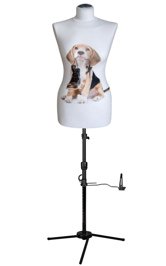 schneiderpuppe lena mit dreibein standfuß | Bezug Design Nr. 95