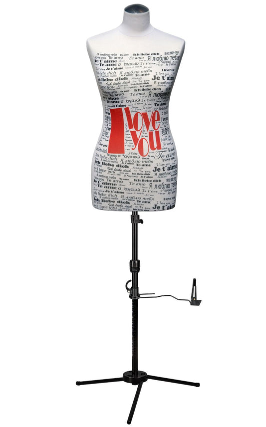 schneiderpuppe lena mit dreibein standfuß | Bezug Design Nr. 38