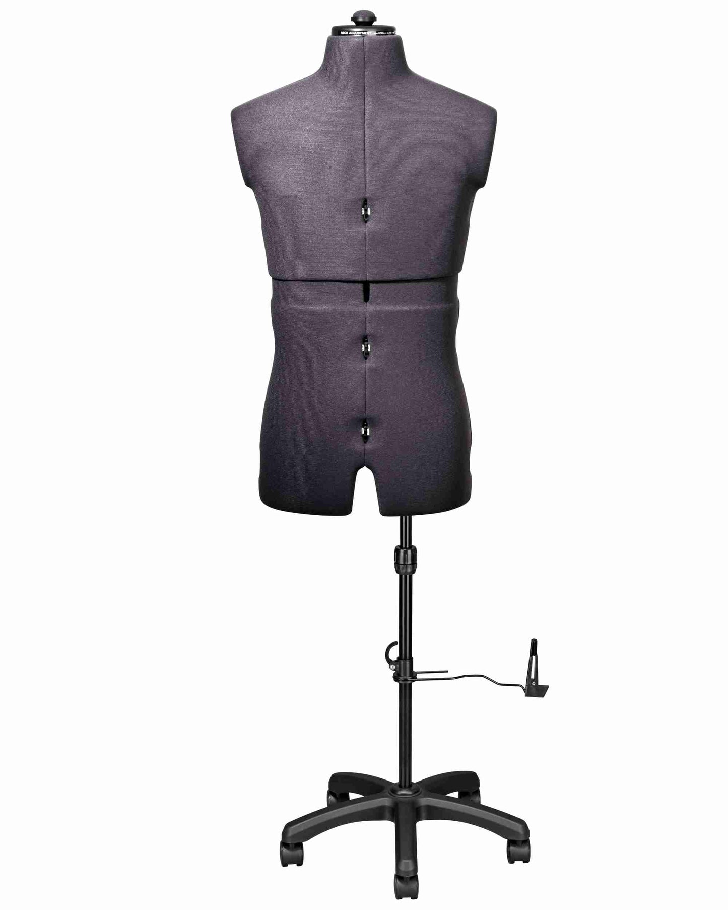 Hosen Schneiderpuppe verstellbar Herr | PAUL | Gr. 48-54 | 8-teilig | 5-Bein Standfuß u. Rollen | Hosen anziehbar | komplett einstellbar