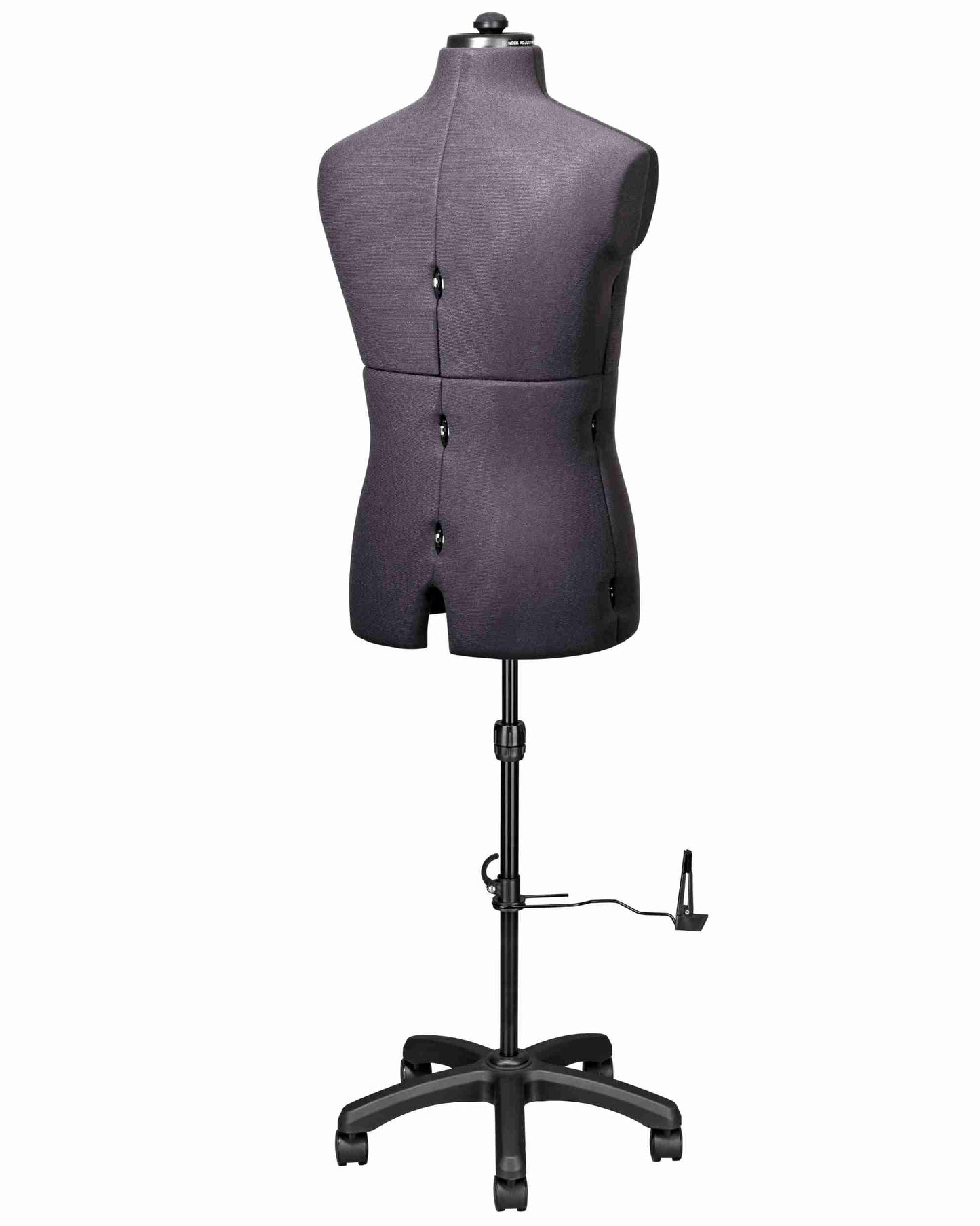 Hosen Schneiderpuppe verstellbar Herr | PAUL | Gr. 48-54 | 8-teilig | 5-Bein Standfuß u. Rollen | Hosen anziehbar | komplett einstellbar