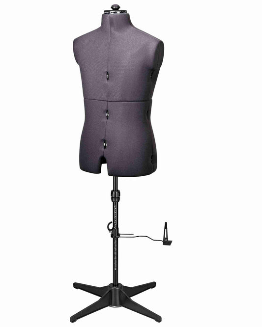 schneiderpuppe verstellbar schneiderbüste PAUL vierbein fuß ansicht komplett vorne seitlich geschlossen